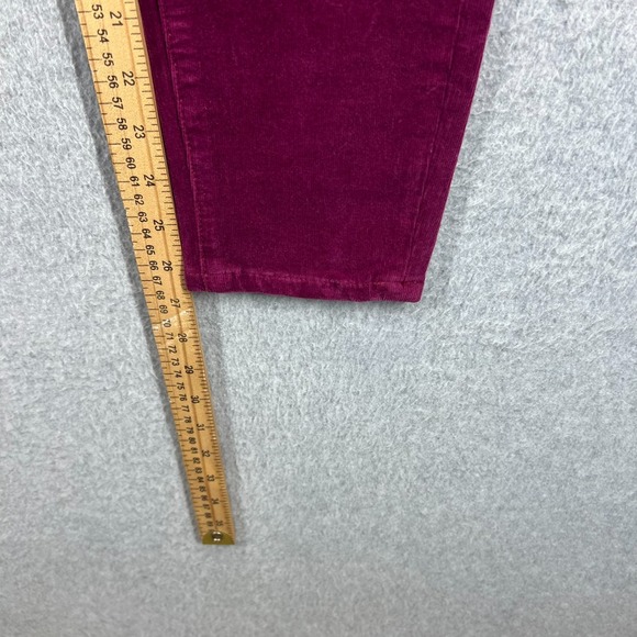 Anthropologie Pilcro High-Rise Skinny Corduroy Pants Womens 28 Purple NWT - Picture 8 of 11